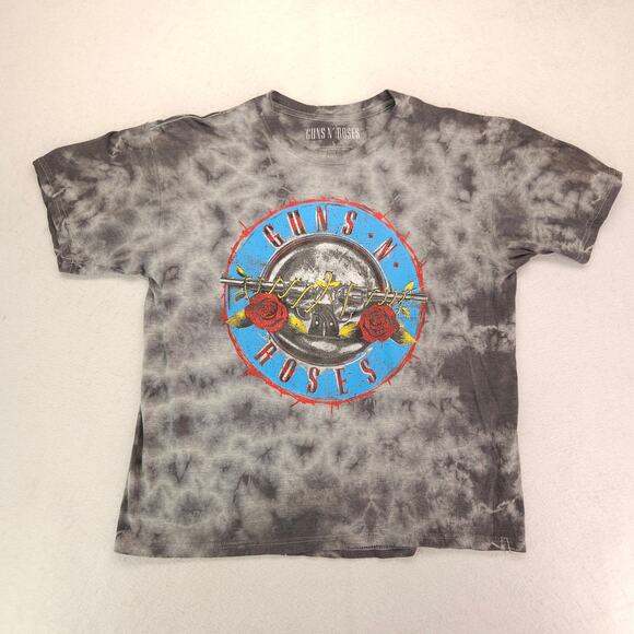 Guns N Roses Band Short Sleeve Graphic Shirt Womens Size Large L Tie Dye - Picture 2 of 9